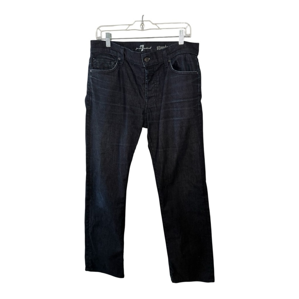 7 For All Mankind Men's Dark Wash Blue Jeans Size 32 x 31.5